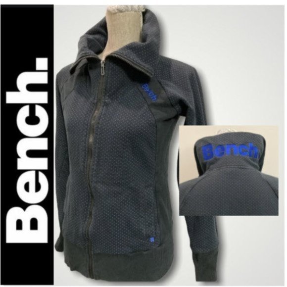 Bench Women's Gray Jacket with Blue Accents - Picture 1 of 13